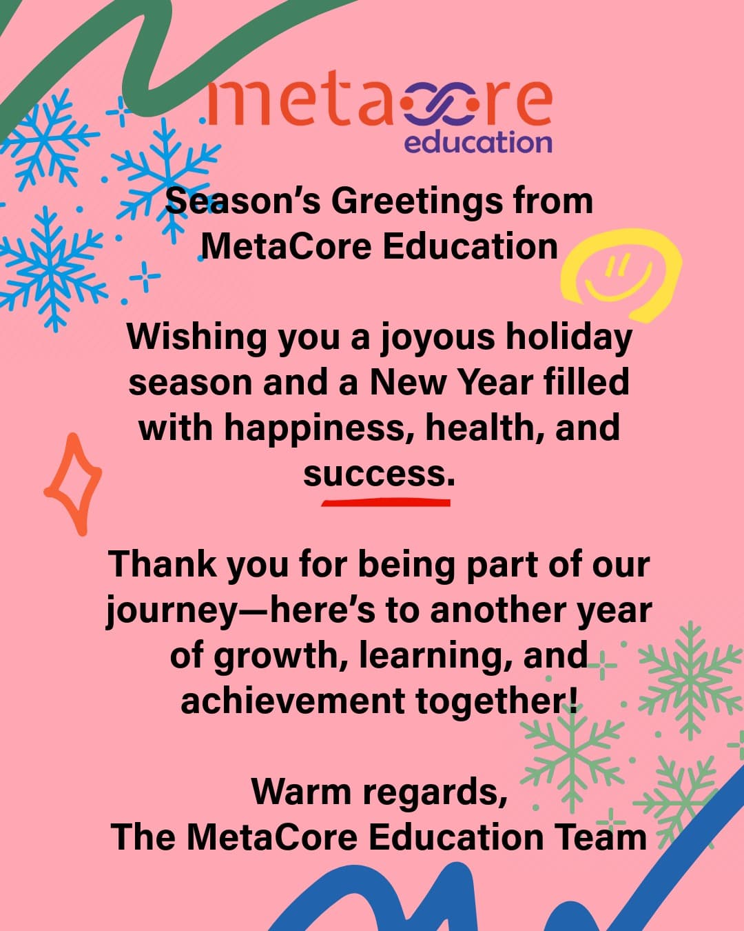 Season's Greetings from Metacore